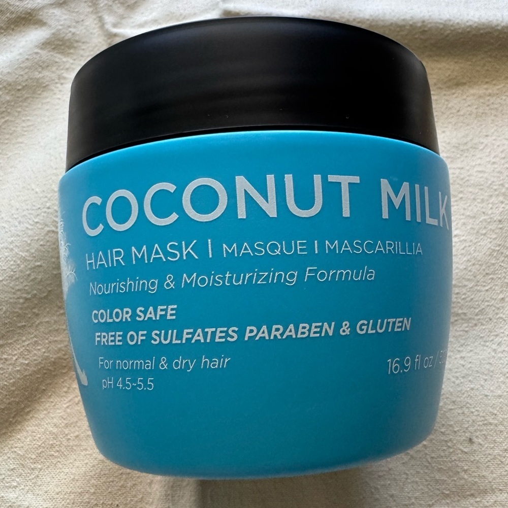 LUSETA Coconut Milk Hair Mask Nourishing & Moisturizing Formula 16.9oz/500ml - Picture 2 of 3